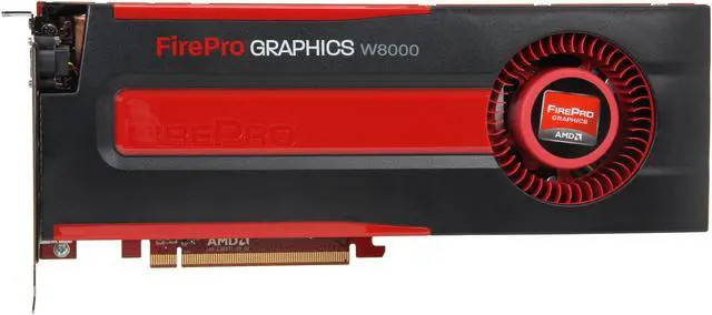 Alt view image 4 of 6 - AMD FirePro W8000 100-505845 4GB 256-bit GDDR5 PCI Express 3.0 x16 CrossFire Supported Graphics Card