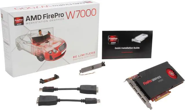 Alt view image 6 of 6 - AMD FirePro W7000 100-505634(100-505848) 4GB 256-bit GDDR5 PCI Express 3.0 x16 CrossFire Supported Graphics Card