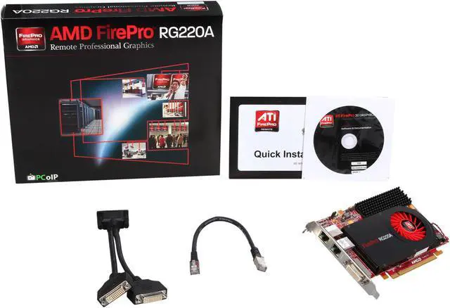 Alt view image 5 of 5 - AMD FirePro RG220A 100-505715 512MB 256-bit PCI Express 2.0 x16 Half-Height/Length Graphics Card
