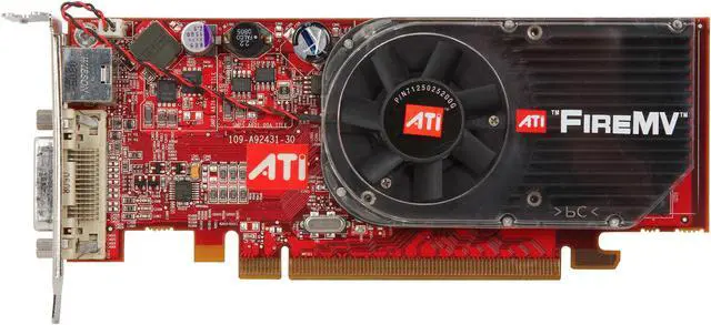 Alt view image 3 of 5 - ATI FireMV 2250 VIDEO-MV-2250-16X 256MB DDR2 PCI Express x16 Low Profile Graphics Card