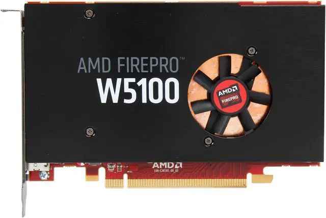 Alt view image 3 of 5 - AMD FirePro W5100 100-505737 4GB 128-bit GDDR5 PCI Express 3.0 x16 Graphics Card