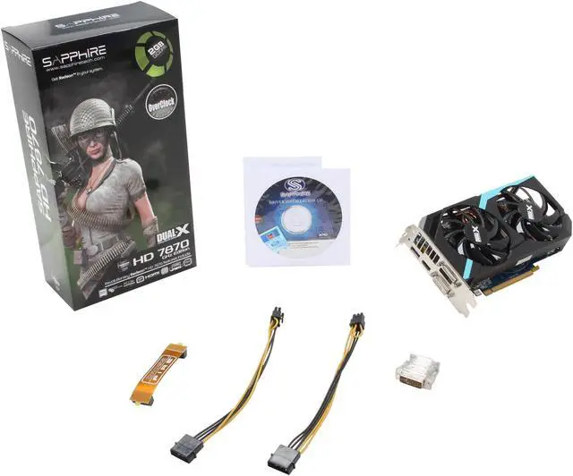Alt view image 6 of 6 - SAPPHIRE Radeon HD 7870 GHz Edition 2GB GDDR5 PCI Express 3.0 x16 CrossFireX Support Graphics Card 100354OCL