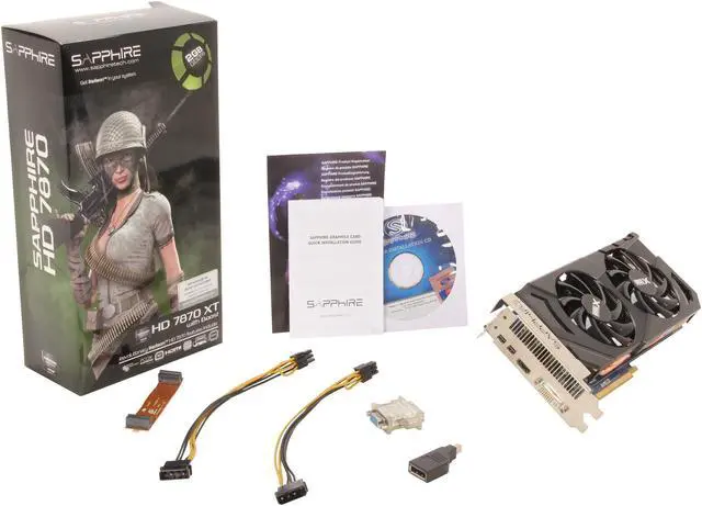 Alt view image 6 of 6 - SAPPHIRE Radeon HD 7870 XT w/Boost 2GB GDDR5 PCI Express 3.0 x16 CrossFireX Support Graphics Card 100354XTL