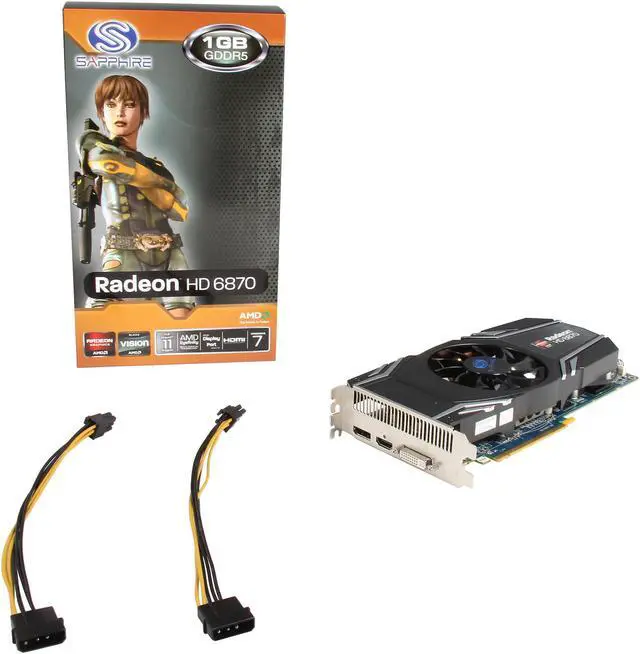 Alt view image 6 of 6 - SAPPHIRE Radeon HD 6870 1GB GDDR5 PCI Express Graphics Card 100314-5L
