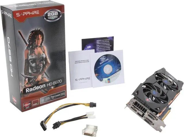 Alt view image 6 of 6 - SAPPHIRE Radeon HD 6970 2GB GDDR5 PCI Express 2.0 x16 CrossFireX Support Graphics Card 100311-3L