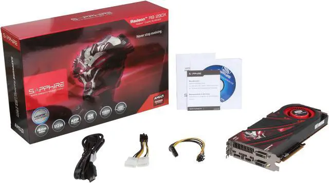Alt view image 6 of 6 - SAPPHIRE Radeon R9 290X 4GB GDDR5 Graphics Card 100361SR