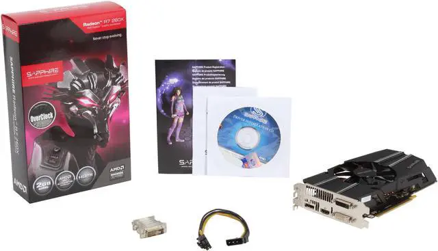 Alt view image 6 of 6 - SAPPHIRE Radeon R7 260X 2GB GDDR5 PCI Express 3.0 CrossFireX Support Graphics Card 100366L