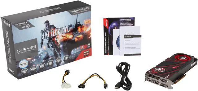 Alt view image 6 of 6 - SAPPHIRE Radeon R9 290X 4GB GDDR5 PCI Express 3.0 Graphics Card 100361BF4SR