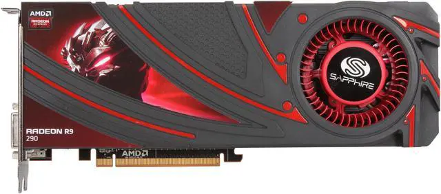 Alt view image 3 of 6 - SAPPHIRE Radeon R9 290 4GB GDDR5 PCI Express 3.0 CrossFireX Support Graphics Card 100362BF4SR