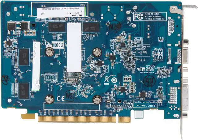 Alt view image 4 of 5 - SAPPHIRE Radeon HD 6670 1GB DDR3 PCI Express 2.0 Graphics Card 11192-07-CPO