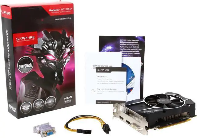 Alt view image 5 of 5 - SAPPHIRE Radeon R7 260X 2GB GDDR5 PCI Express 3.0 CrossFireX Support Graphics Card 100366-2L