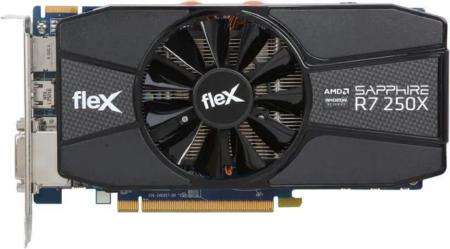 Alt view image 3 of 6 - SAPPHIRE FleX Radeon R7 250X 1GB GDDR5 PCI Express 3.0 CrossFireX Support Graphics Card 100367FLEX