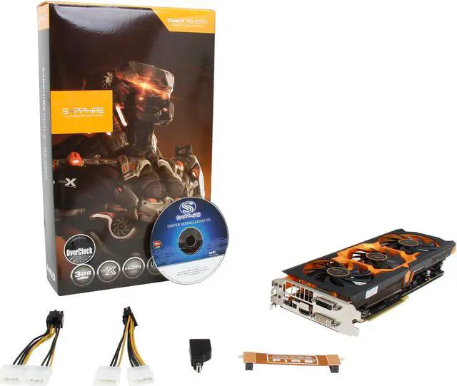 Alt view image 6 of 6 - SAPPHIRE Radeon R9 280X 3GB GDDR5 CrossFireX Support Graphics Card 100363-5L