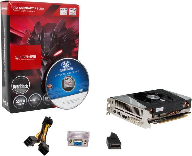 Alt view image 7 of 6 - SAPPHIRE Radeon R9 285 2GB GDDR5 PCI Express 3.0 CrossFireX Support Graphics Card 100374ITXOCL