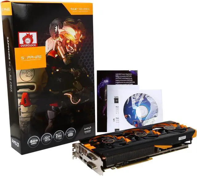 Alt view image 6 of 6 - SAPPHIRE Radeon R9 290X 4GB GDDR5 PCI Express 3.0 Graphics Card 100361-4L
