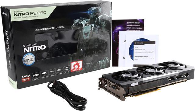 Alt view image 7 of 6 - SAPPHIRE NITRO Radeon R9 390 8GB GDDR5 PCI Express 3.0 2.2 Slot, ATX Graphics Card 100382NTOCL