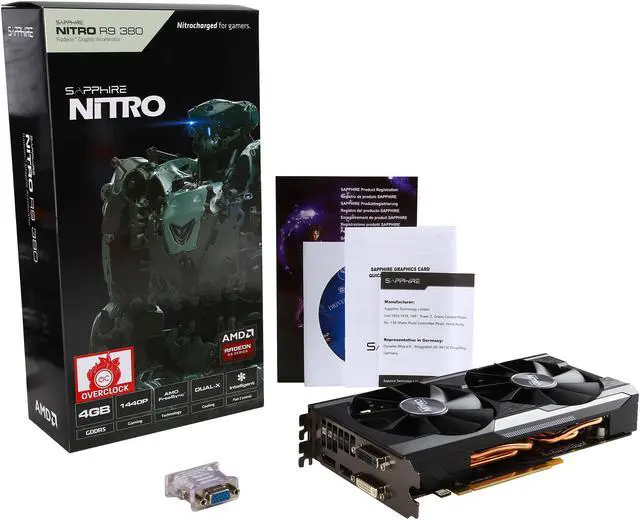 Alt view image 6 of 6 - SAPPHIRE NITRO Radeon R9 380 4GB GDDR5 PCI Express 3.0 ATX Graphics Card 100384NT4GOCL