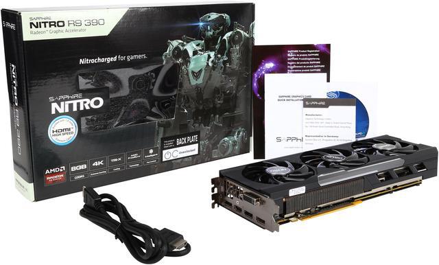 Alt view image 7 of 6 - SAPPHIRE NITRO Radeon R9 390 8GB GDDR5 PCI Express 3.0 x16 Graphics Card 100382NTOC-2L