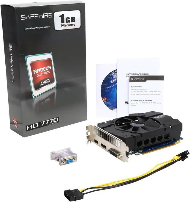 Alt view image 6 of 6 - SAPPHIRE Radeon HD 7770 1GB GDDR5 PCI Express 3.0 CrossFireX Support Graphics Card 11201-99-90G