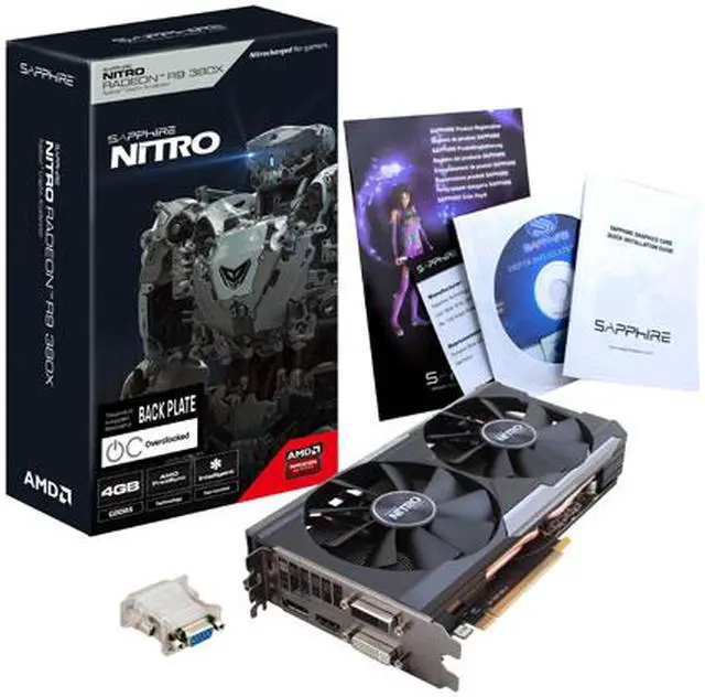 Alt view image 6 of 6 - SAPPHIRE NITRO Radeon R9 380X 4GB GDDR5 PCI Express 3.0 Graphics Card 100383NTOCL