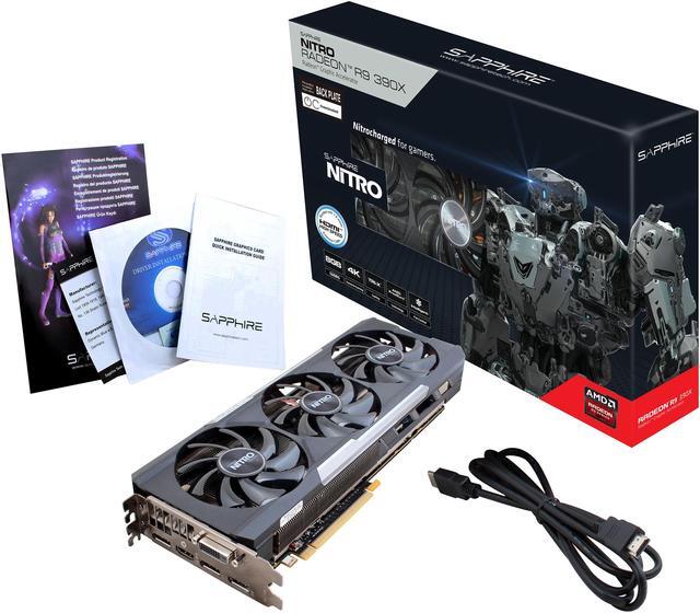 Alt view image 6 of 6 - SAPPHIRE NITRO Radeon R9 390X 8GB GDDR5 PCI Express 3.0 Graphics Card 100381NTOCL