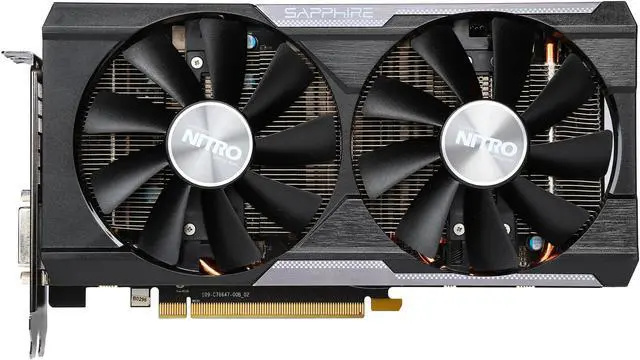 Alt view image 3 of 6 - Sapphire Radeon NITRO R9 380 4GB GDDR5 DL-DVI-I / DL-DVI-D / HDMI / DP Dual-X OC (UEFI) PCI-E Graphics Card 11242-07-20G
