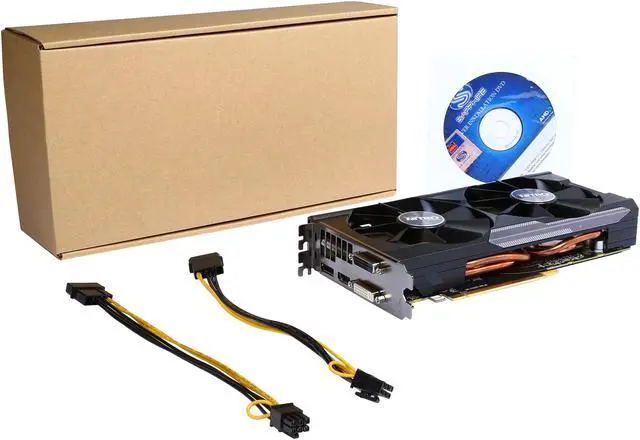 Alt view image 6 of 6 - Sapphire Radeon NITRO R9 380 4GB GDDR5 DL-DVI-I / DL-DVI-D / HDMI / DP Dual-X OC (UEFI) PCI-E Graphics Card 11242-07-20G