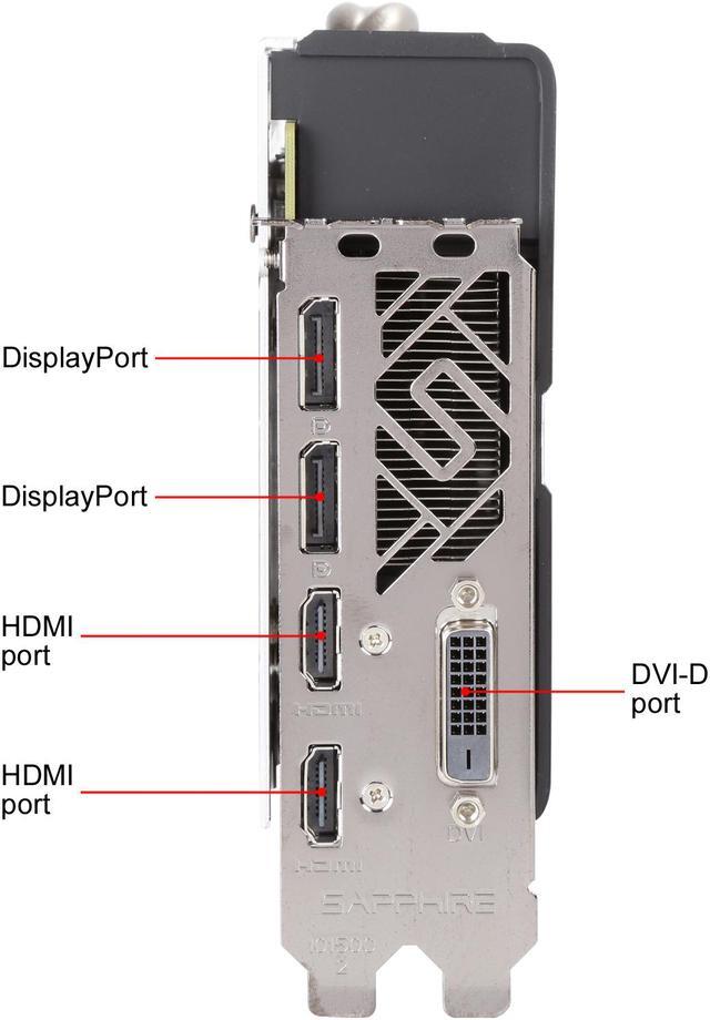 Alt view image 3 of 6 - Sapphire NITRO+ Radeon RX 570 8GB GDDR5 PCI-E Dual HDMI / DVI-D / Dual DP w/ Backplate (UEFI), 100412NT+8GL