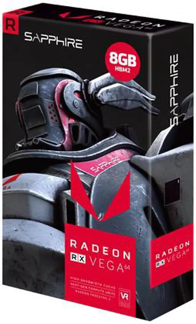 Alt view image 7 of 7 - SAPPHIRE Radeon RX Vega 64 8GB HBM2 PCI Express 3.0 CrossFireX Support Graphics Card 21275-03-20G