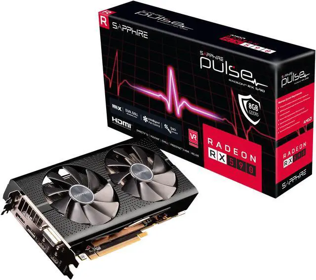 Alt view image 5 of 7 - Sapphire Radeon PULSE RX 590 8GB GDDR5 PCI-E Dual HDMI / DVI-D / Dual DP w/ Backplate