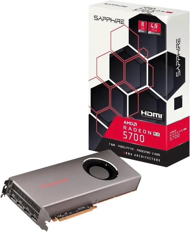 Alt view image 4 of 6 - Sapphire Radeon RX 5700 8GB GDDR6 PCI-E HDMI / TRIPLE DP (UEFI)