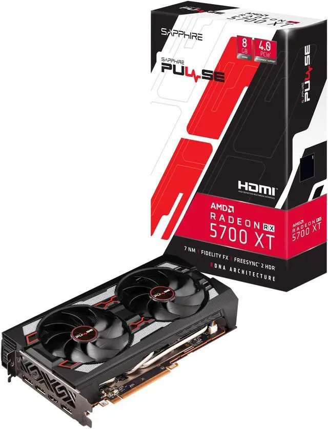 Alt view image 8 of 9 - SAPPHIRE PULSE Radeon RX 5700 XT 8GB GDDR6 PCI Express 4.0 x16 ATX Graphics Card 100416P8GL
