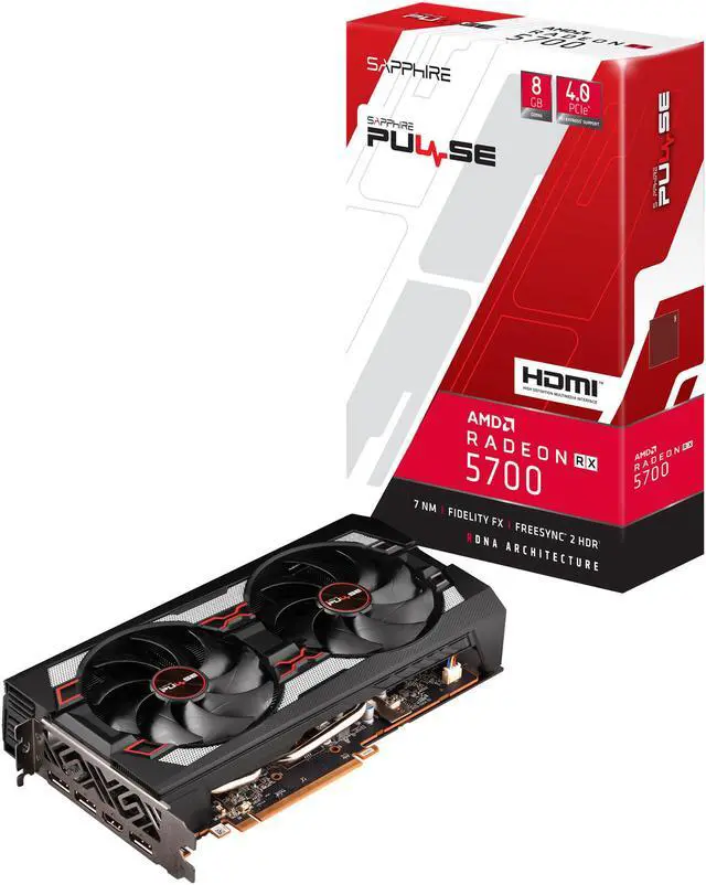 Alt view image 5 of 7 - SAPPHIRE PULSE Radeon RX 5700 8GB GDDR6 PCI Express 4.0 x16 ATX Graphics Card 100417P8GL