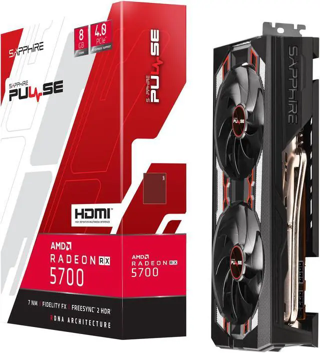 Alt view image 6 of 7 - SAPPHIRE PULSE Radeon RX 5700 8GB GDDR6 PCI Express 4.0 x16 ATX Graphics Card 100417P8GL