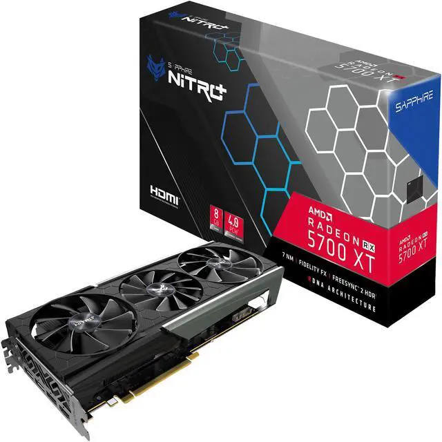 Alt view image 7 of 7 - SAPPHIRE NITRO+ Radeon RX 5700 XT 8GB GDDR6 PCI Express 4.0 x16 ATX Graphics Card 100416NT+8GSR