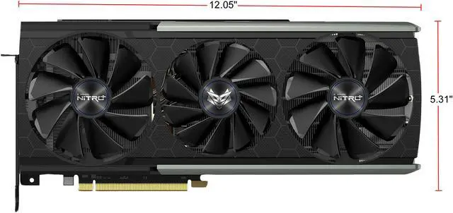 Alt view image 4 of 7 - SAPPHIRE NITRO+ Radeon RX 5700 XT 8GB GDDR6 PCI Express 4.0 x16 ATX Graphics Card 100416NT+8GSR