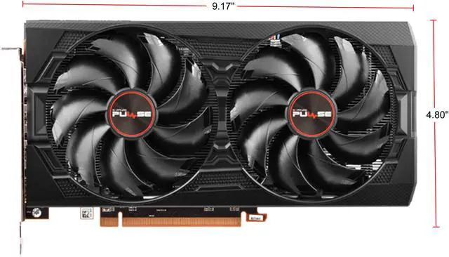 Alt view image 4 of 7 - SAPPHIRE PULSE Radeon RX 5500 XT 8GB GDDR6 PCI Express 4.0 ATX Graphics Card 100418P8GL