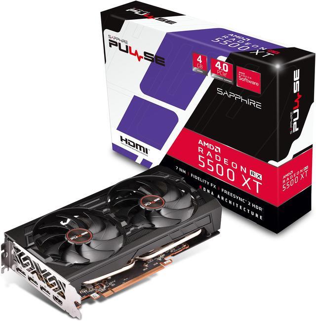 Alt view image 7 of 7 - SAPPHIRE PULSE Radeon RX 5500 XT 4GB GDDR6 PCI Express 4.0 ATX Graphics Card 100418P4GL