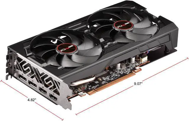Alt view image 5 of 7 - Sapphire Pulse RX 5600 XT BE 6GB GDDR6 PCI-E DUAL HDMI / DUAL DP OC w/ Backplate (UEFI)