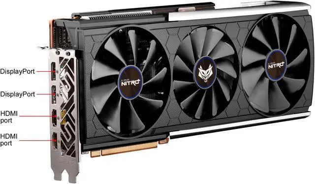 Alt view image 2 of 7 - SAPPHIRE NITRO+ Radeon RX 5700 XT 8GB GDDR6 PCI Express 4.0 ATX Graphics Card 11293-03CPO