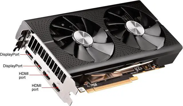 Alt view image 2 of 5 - SAPPHIRE PULSE Radeon RX 570 8GB GDDR5 PCI Express 3.0 CrossFireX Support ATX Graphics Card 11266-97-90G
