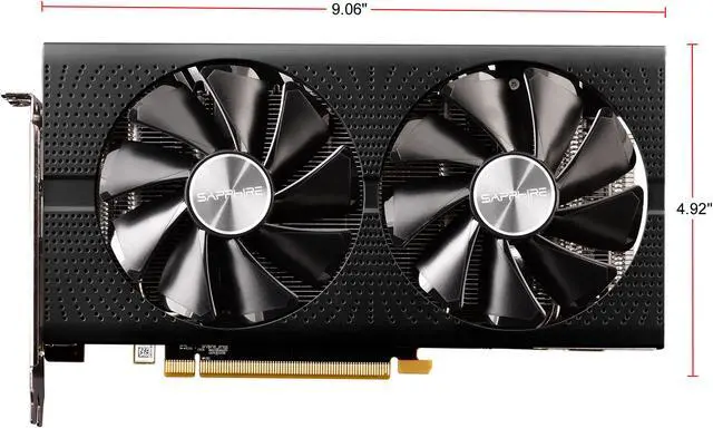 Alt view image 4 of 5 - SAPPHIRE PULSE Radeon RX 570 8GB GDDR5 PCI Express 3.0 CrossFireX Support ATX Graphics Card 11266-97-90G