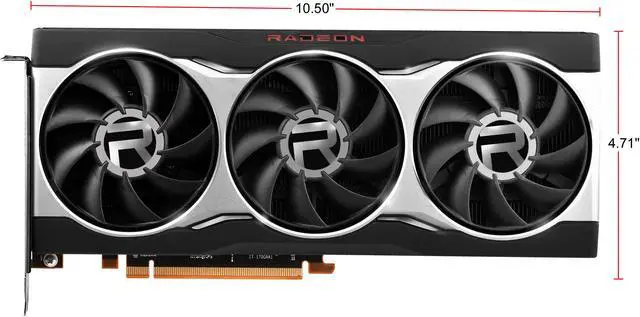 Alt view image 2 of 5 - SAPPHIRE Radeon RX 6800 16GB GDDR6 PCI Express 4.0 ATX Graphics Card 21305-01-20G