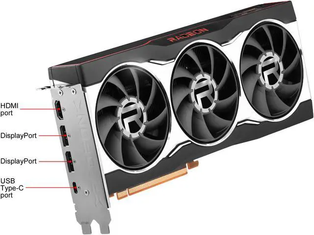 Alt view image 4 of 5 - SAPPHIRE Radeon RX 6800 16GB GDDR6 PCI Express 4.0 ATX Graphics Card 21305-01-20G