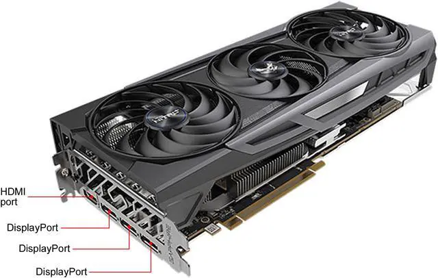 Alt view image 4 of 7 - SAPPHIRE NITRO+ Radeon RX 6800 XT 16GB GDDR6 PCI Express 4.0 ATX Graphics Card 11304-02-20G