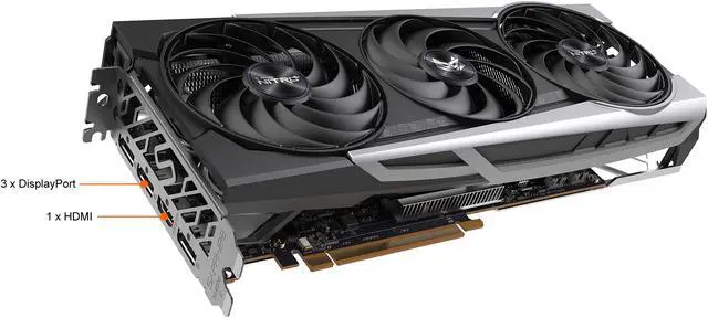 Alt view image 5 of 10 - Sapphire Nitro+ AMD Radeon RX 6700 XT Gaming OC 12GB GDDR6 HDMI / Triple DP (11306-01-20G)