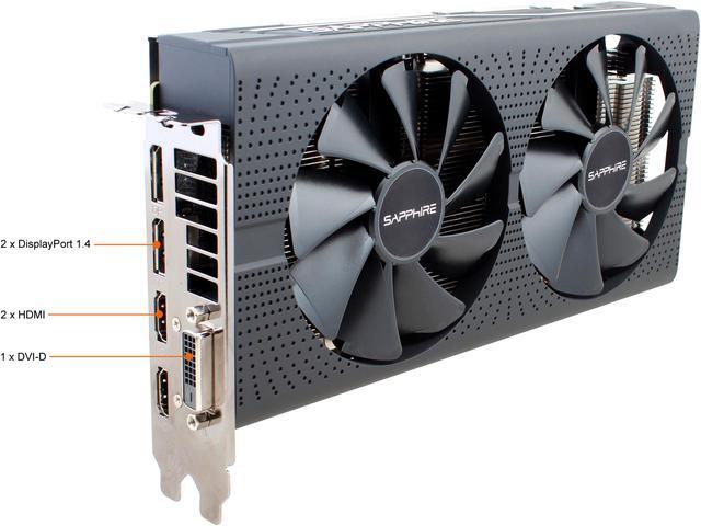 Alt view image 4 of 9 - SAPPHIRE PULSE Radeon RX 580 8GB GDDR5 PCI Express 3.0 x16 CrossFireX Support ATX Graphics Card 11265-05-20T