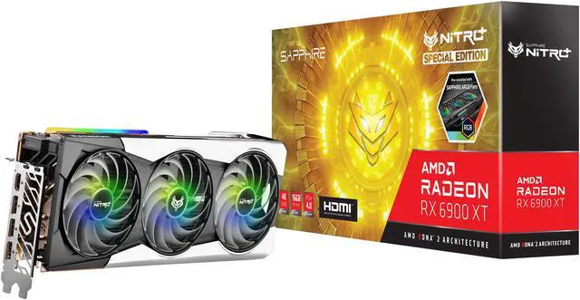 Alt view image 7 of 7 - Sapphire NITRO+ AMD RADEON RX 6900 XT SE GAMING OC Graphics Card With 16GB GDDR6 HDMI / TRIPLE DP