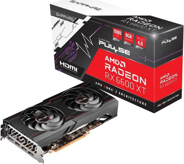 Alt view image 7 of 8 - SAPPHIRE Pulse Radeon RX 6600 XT 8GB GDDR6 PCI Express 4.0 ATX Graphics Card 11309-03-20G