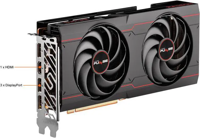 Alt view image 4 of 8 - SAPPHIRE Pulse Radeon RX 6600 XT 8GB GDDR6 PCI Express 4.0 ATX Graphics Card 11309-03-20G